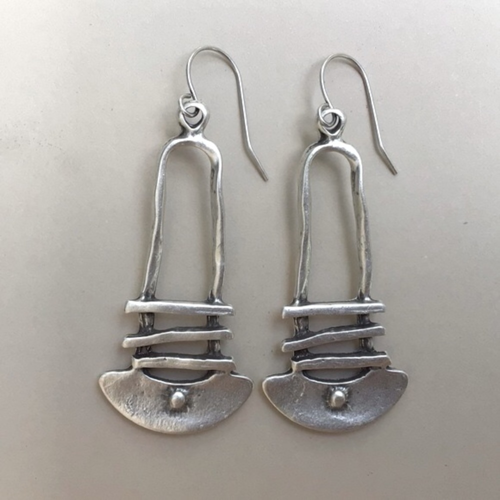 Artisan silver Sundance charm Earrings